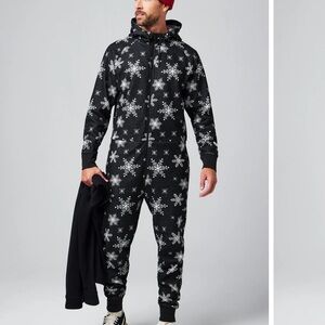 NEW FABLETICS The Go-To Fleece Hooded Onesie Size: M